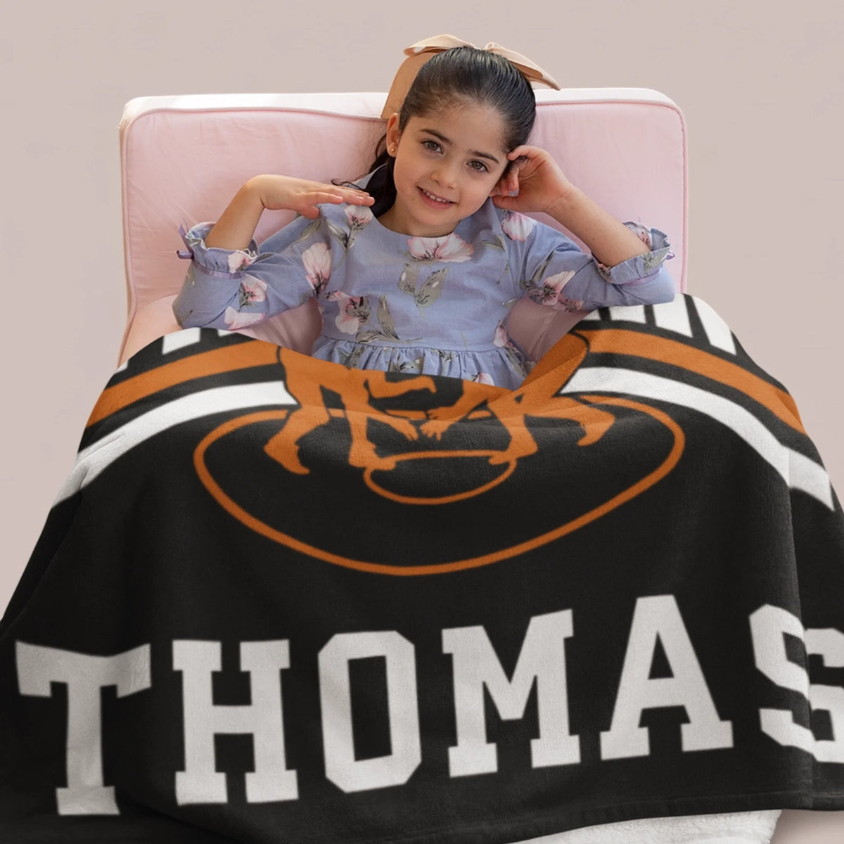 Personalized Cheer Team Blanket – Custom Name Senior Cheerleading Blanket-1