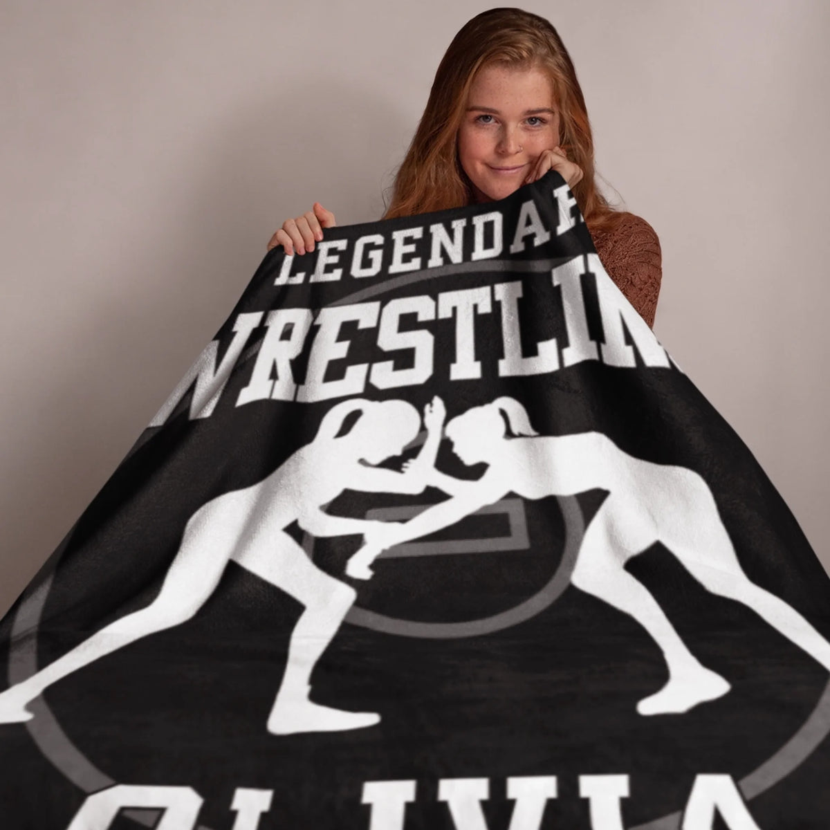 Personalized Cheer Team Blanket – Custom Name Senior Cheerleading Blanket_