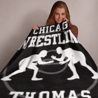 Personalized Cheer Team Blanket – Custom Name Senior Cheerleading Blanket_