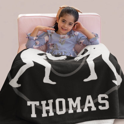 Personalized Cheer Team Blanket – Custom Name Senior Cheerleading Blanket-1