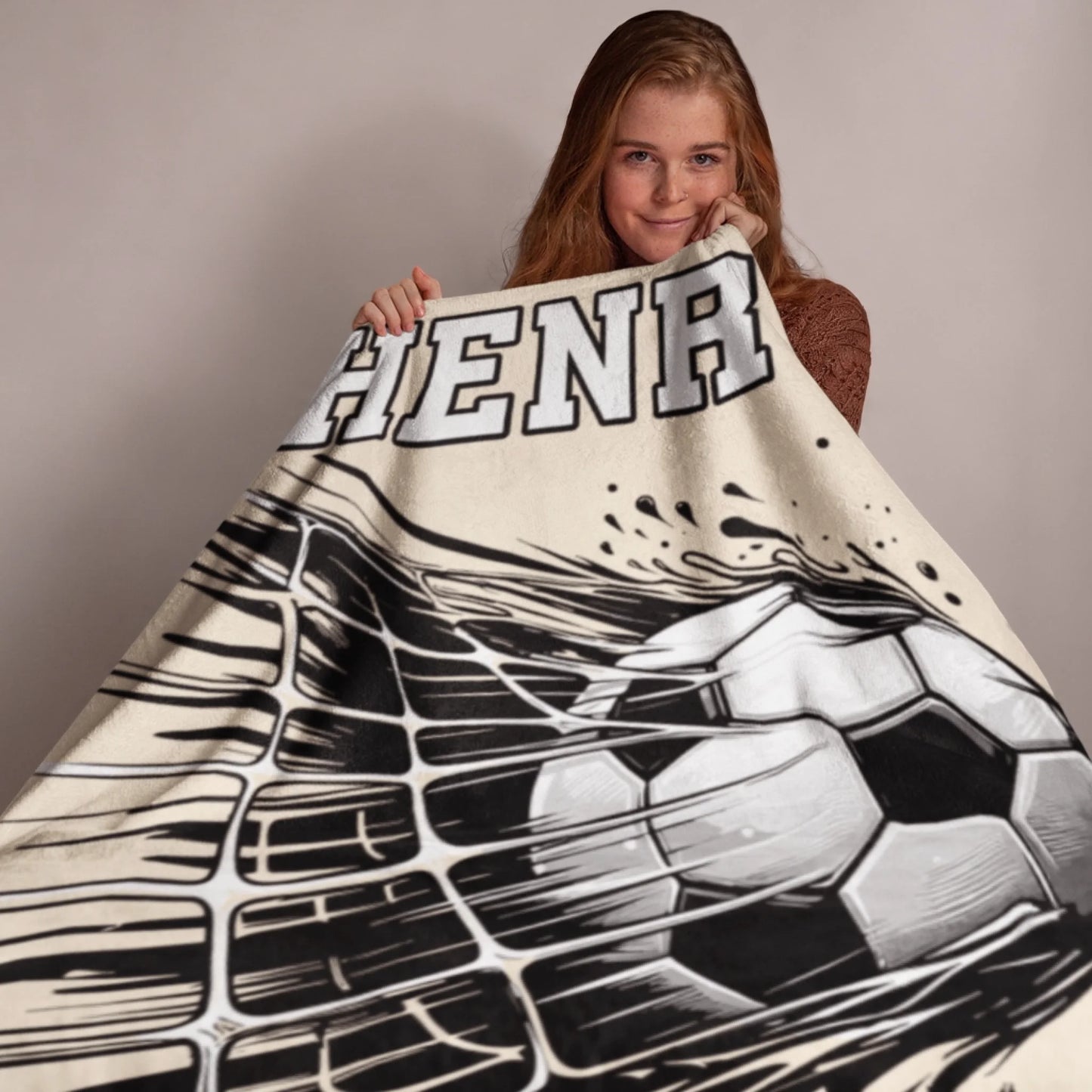 Personalized Cheer Team Blanket – Custom Name Senior Cheerleading Blanket_