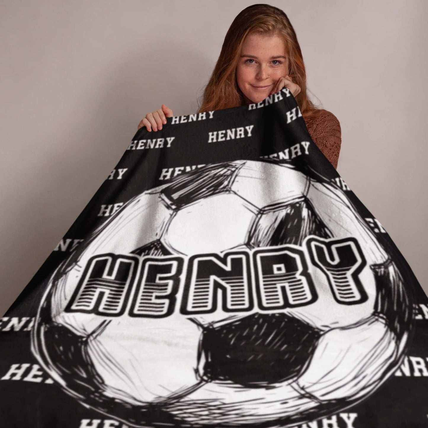 Personalized Cheer Team Blanket – Custom Name Senior Cheerleading Blanket_