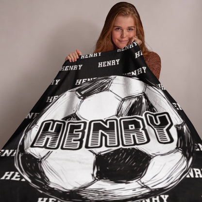 Personalized Cheer Team Blanket – Custom Name Senior Cheerleading Blanket_