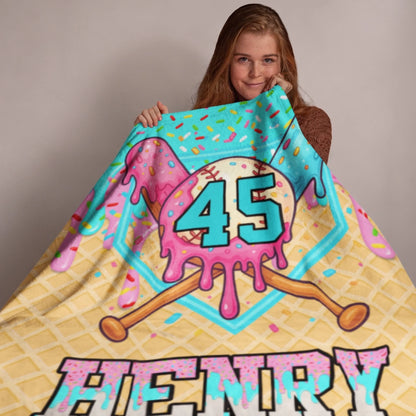 Personalized Cheer Team Blanket – Custom Name Senior Cheerleading Blanket_