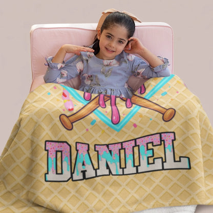 Personalized Cheer Team Blanket – Custom Name Senior Cheerleading Blanket-1