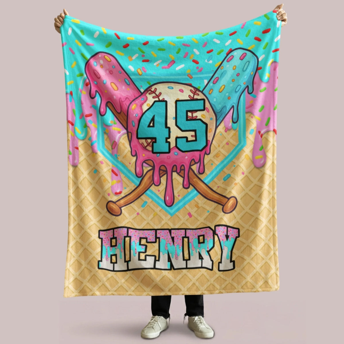 Personalized Cheer Team Blanket – Custom Name Senior Cheerleading Blanket3