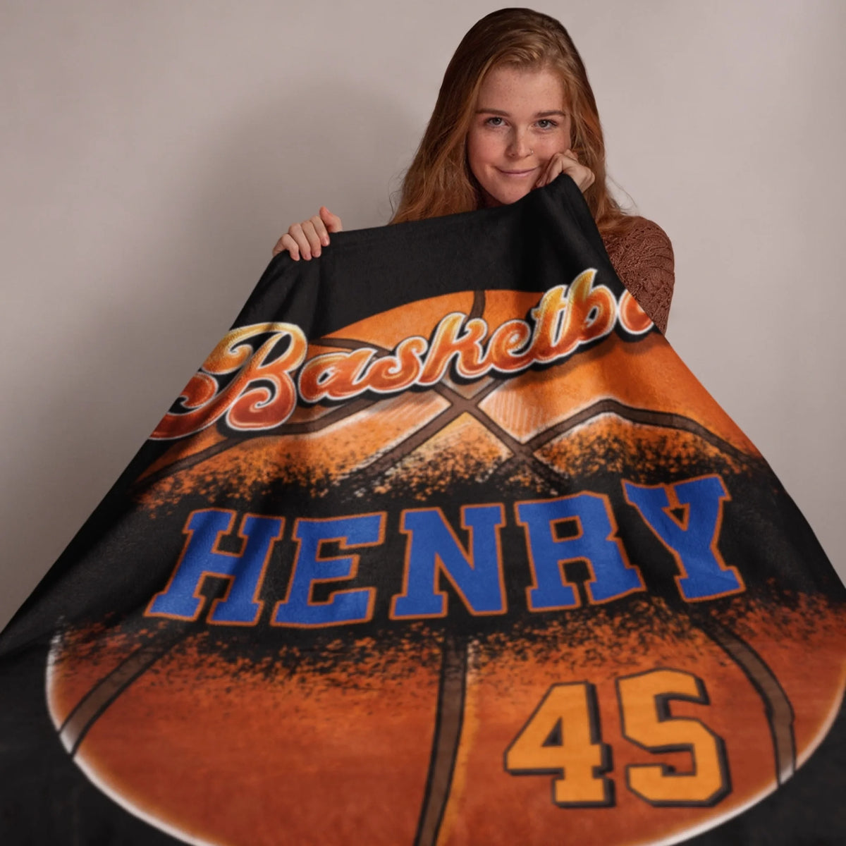 Personalized Cheer Team Blanket – Custom Name Senior Cheerleading Blanket_