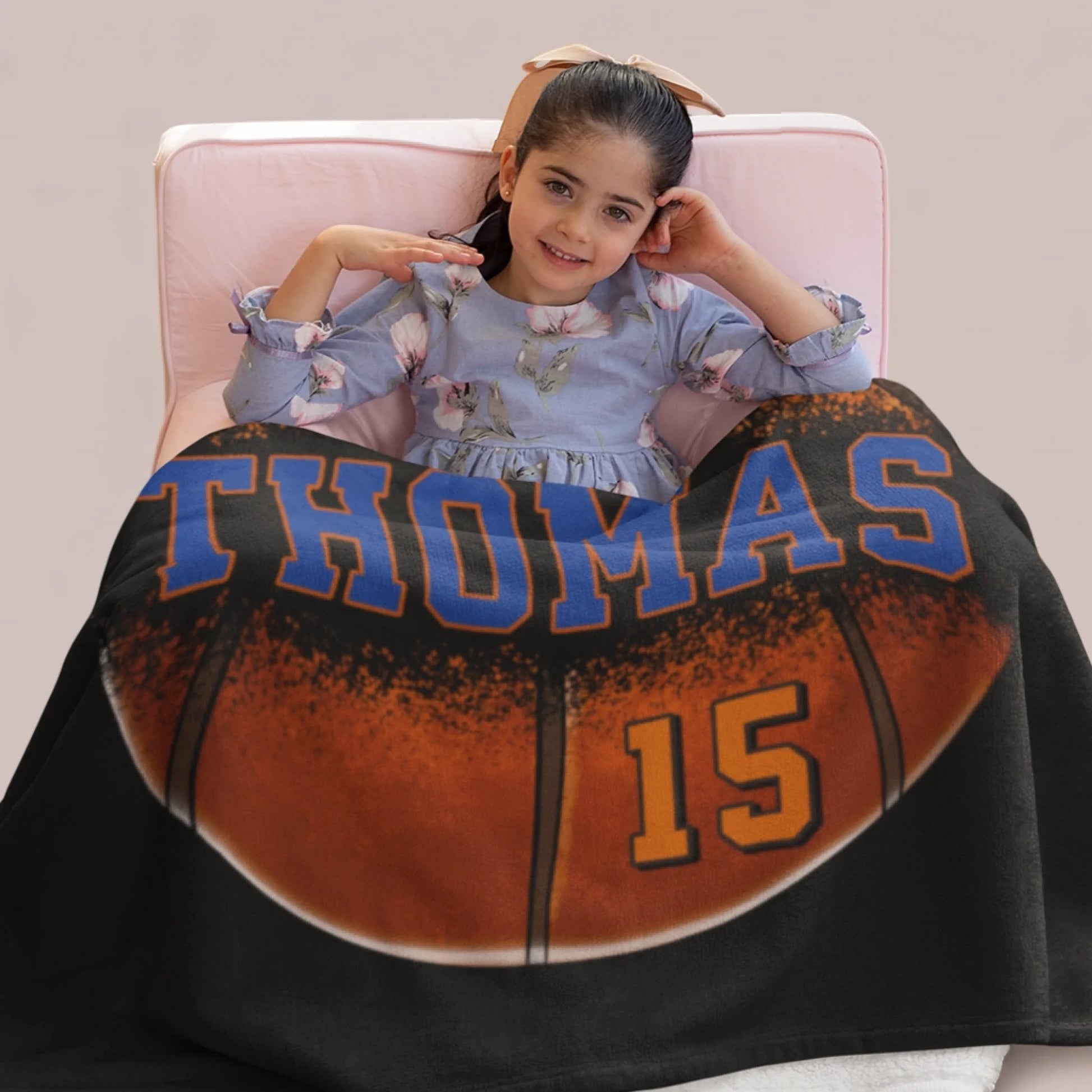 Personalized Cheer Team Blanket – Custom Name Senior Cheerleading Blanket-1