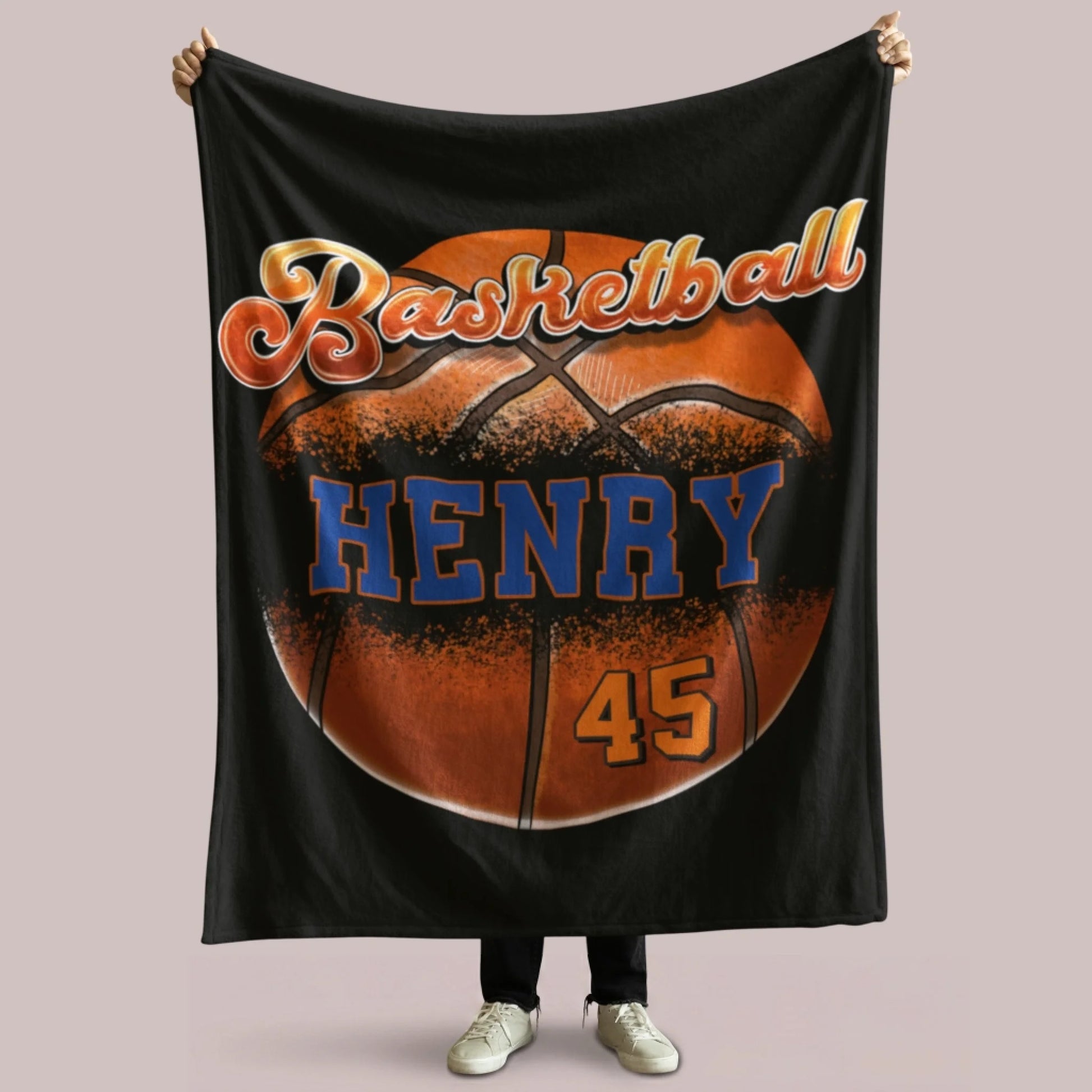 Personalized Cheer Team Blanket – Custom Name Senior Cheerleading Blanket3
