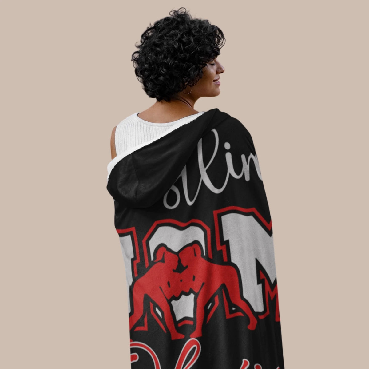 Personalized Basketball Hooded Blanket With Custom Name And Number-22