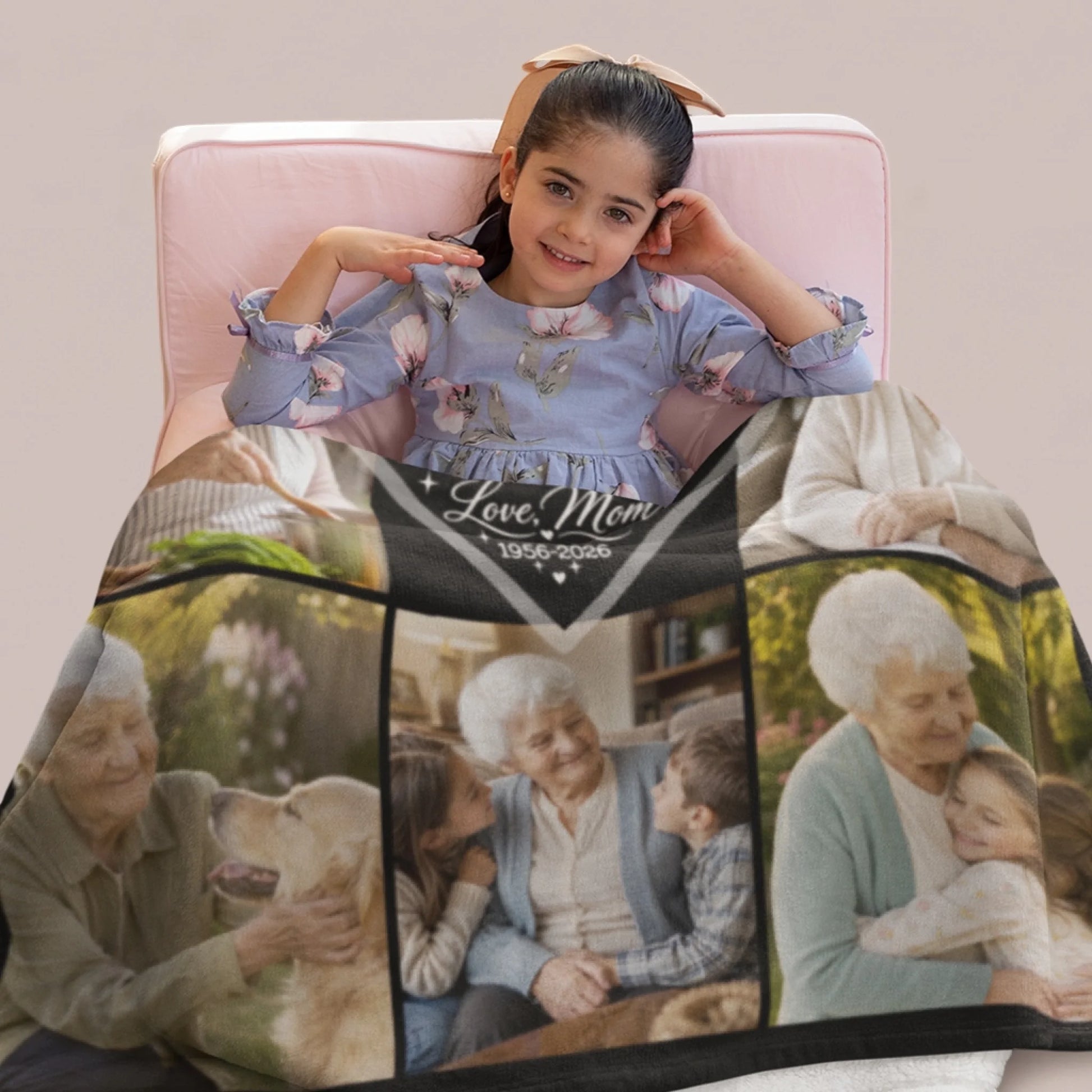 Personalized Cheer Team Blanket – Custom Name Senior Cheerleading Blanket-1