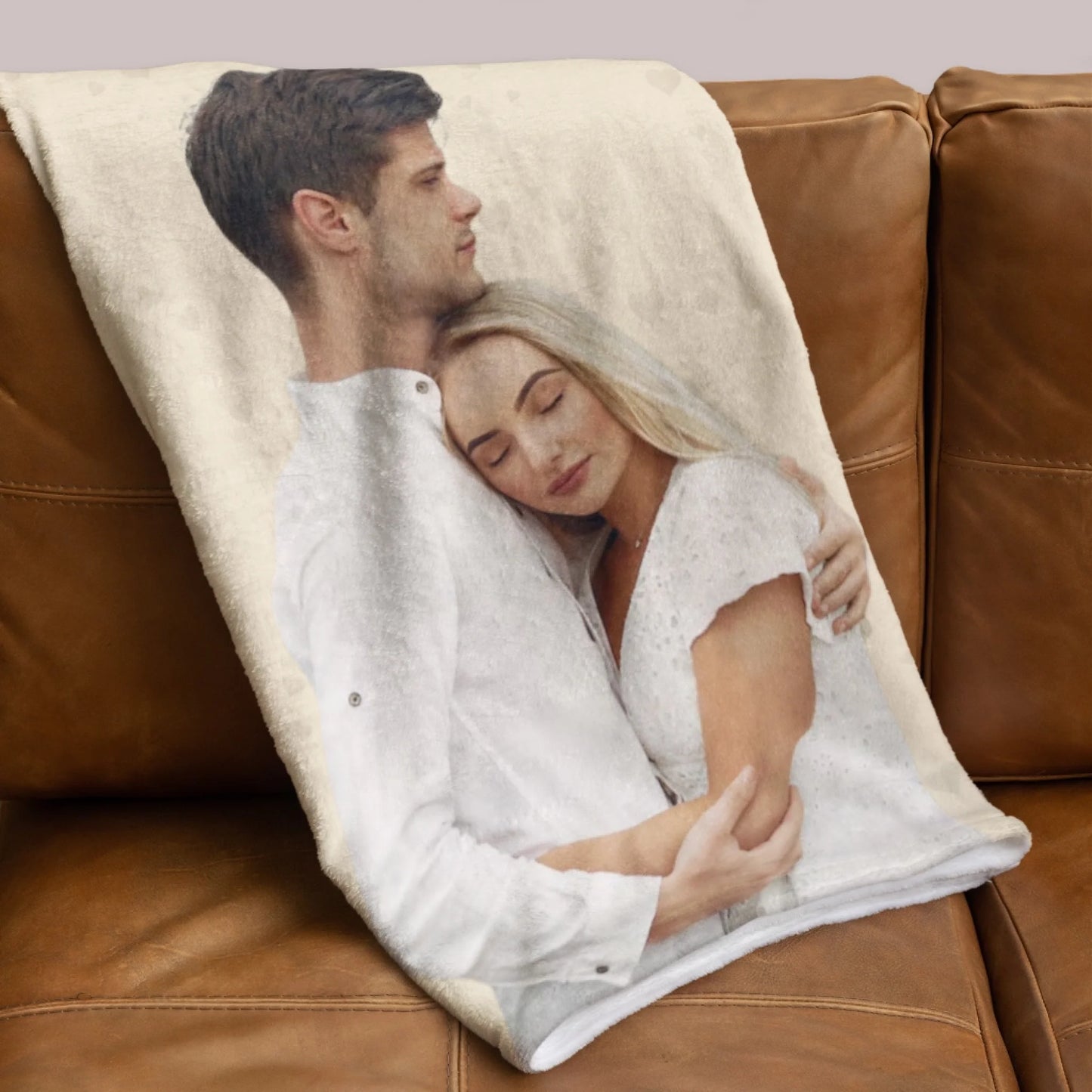 Personalized Mama Bear Flower Fleece Blanket-44