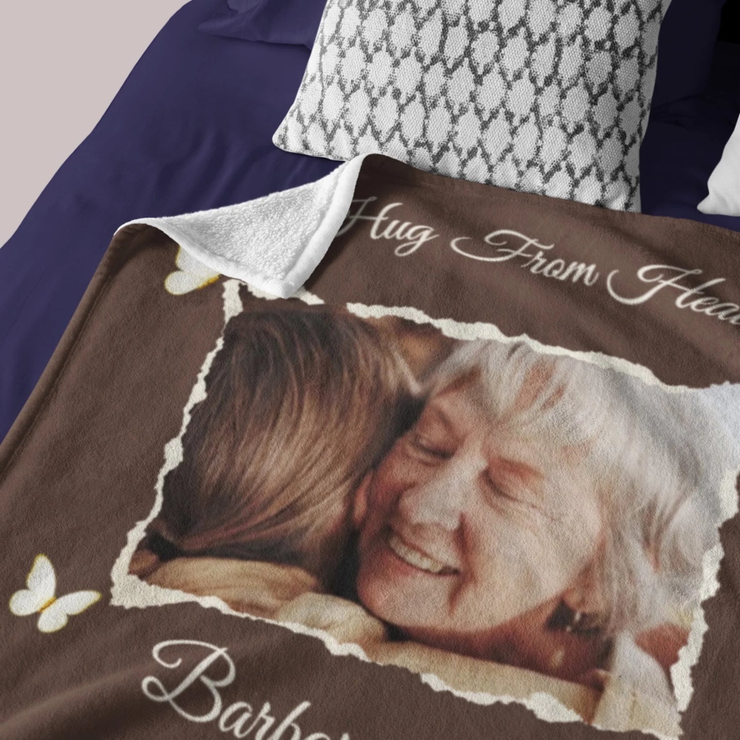 Personalized Cheer Team Blanket – Custom Name Senior Cheerleading Blanket-1
