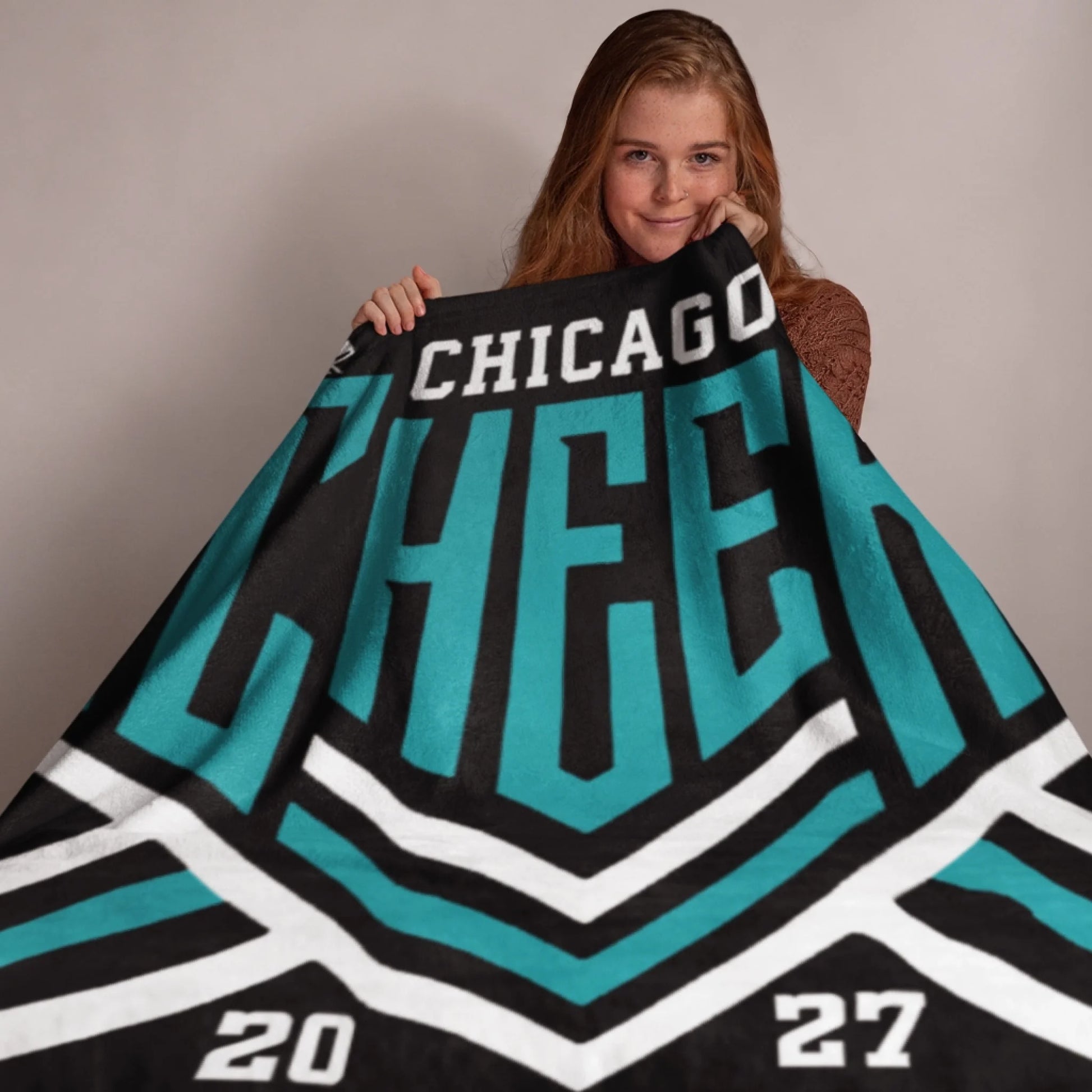 Personalized Cheer Team Blanket – Custom Name Senior Cheerleading Blanket_