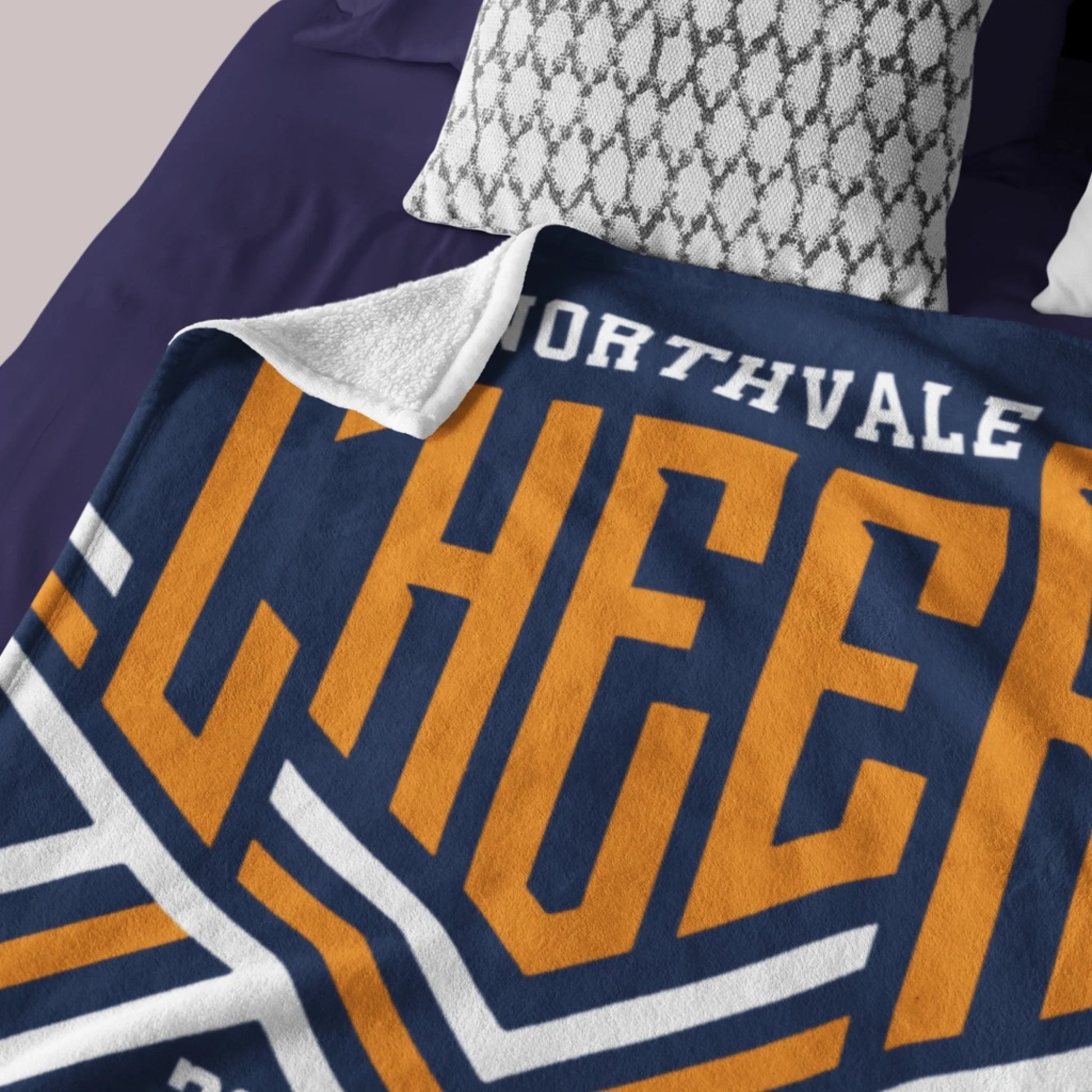 Personalized Cheerleading Fleece Blanket - Custom Team Name & Year-77