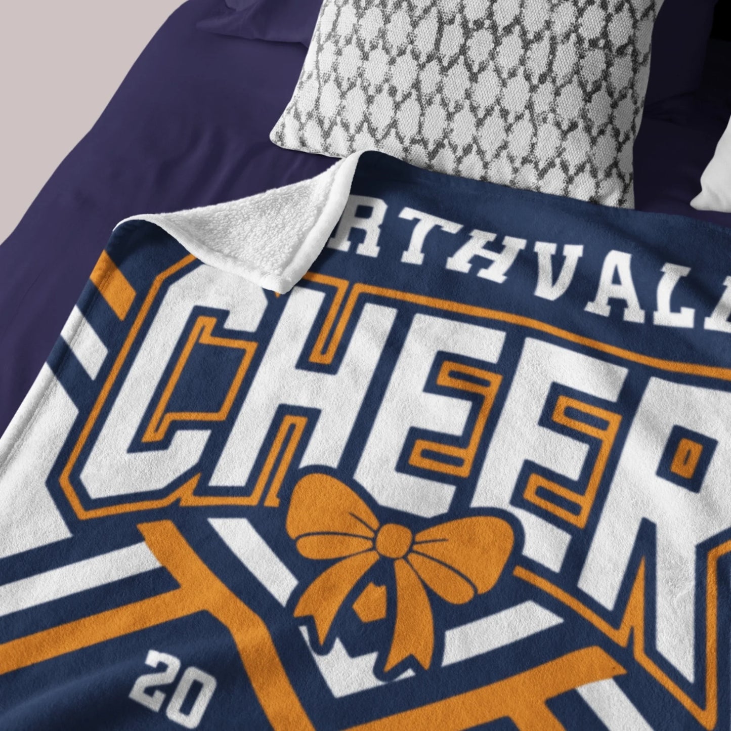 Personalized Cheerleading Fleece Blanket - Custom Team Name & Year-77