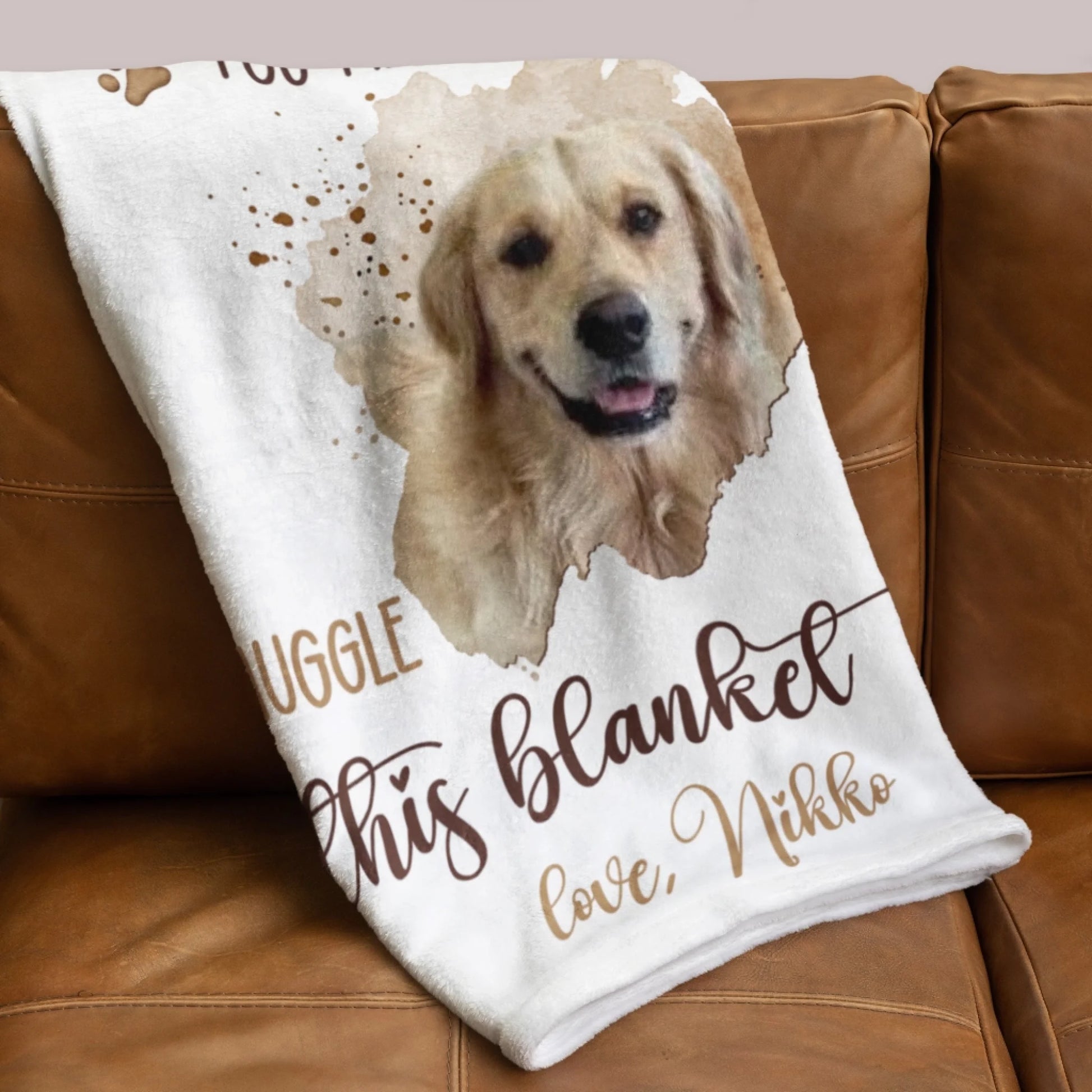 Personalized Mama Bear Flower Fleece Blanket-44
