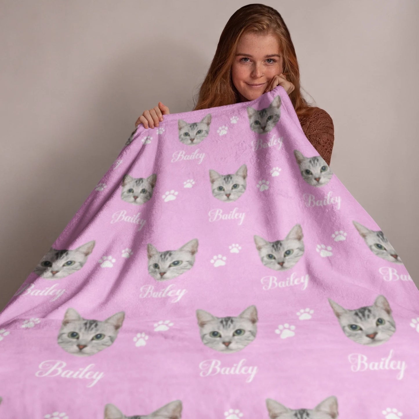 Personalized Cheer Team Blanket – Custom Name Senior Cheerleading Blanket_