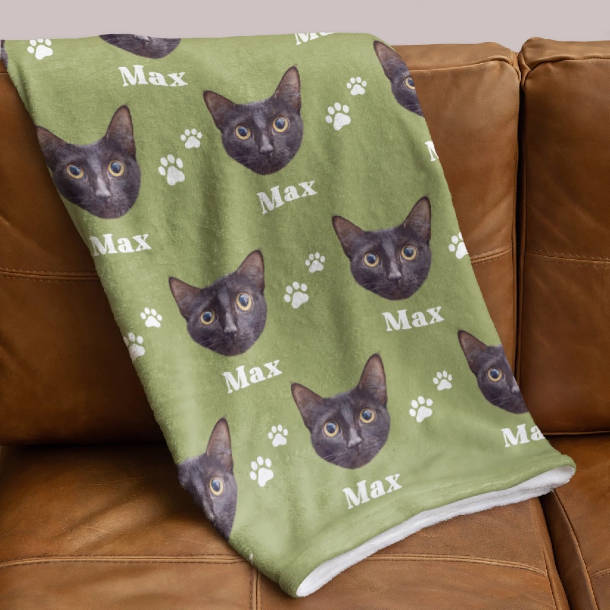 Personalized Mama Bear Flower Fleece Blanket-44