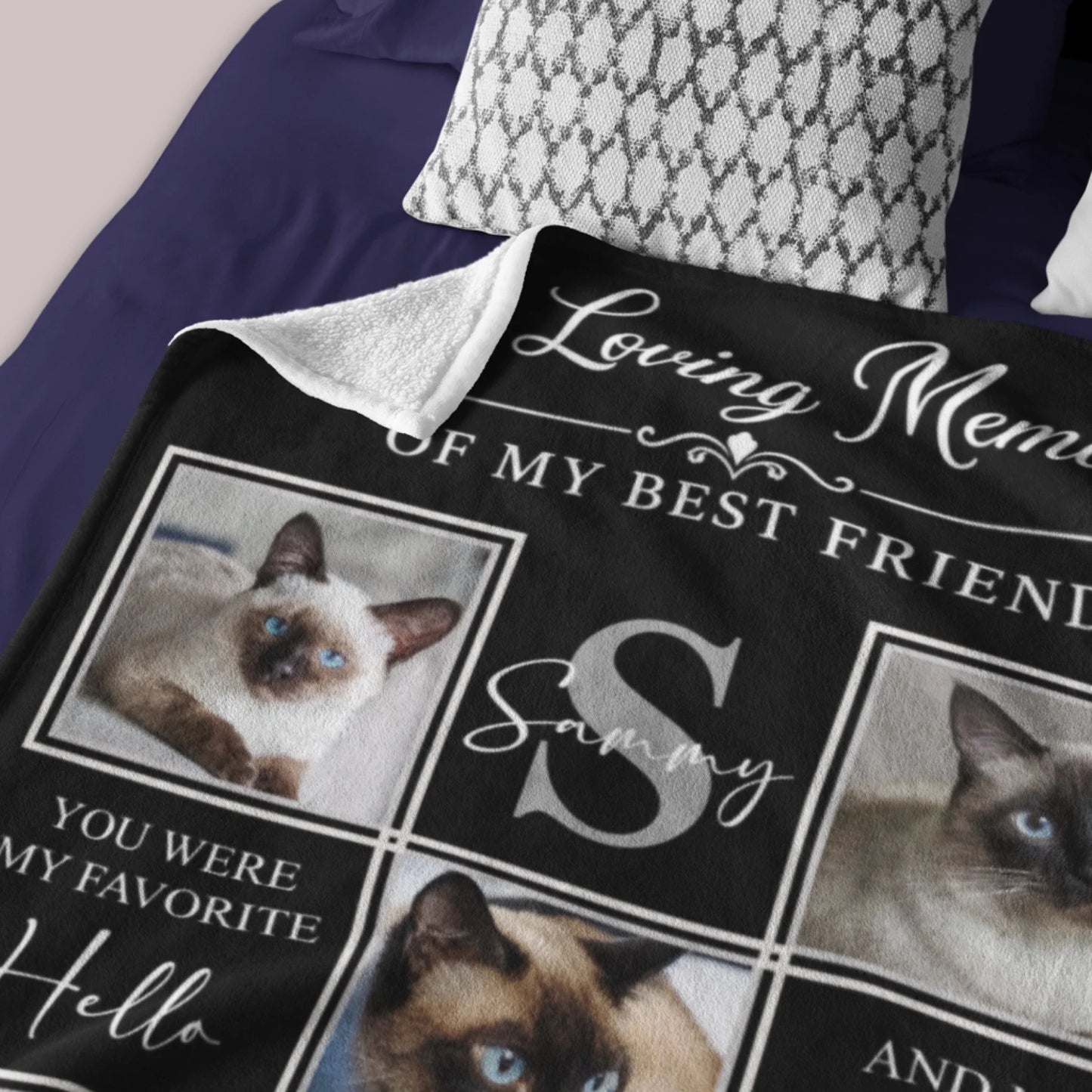 Personalized Woodland Animal Baby Blanket with Custom Name-1