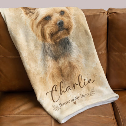 Personalized Mama Bear Flower Fleece Blanket-44