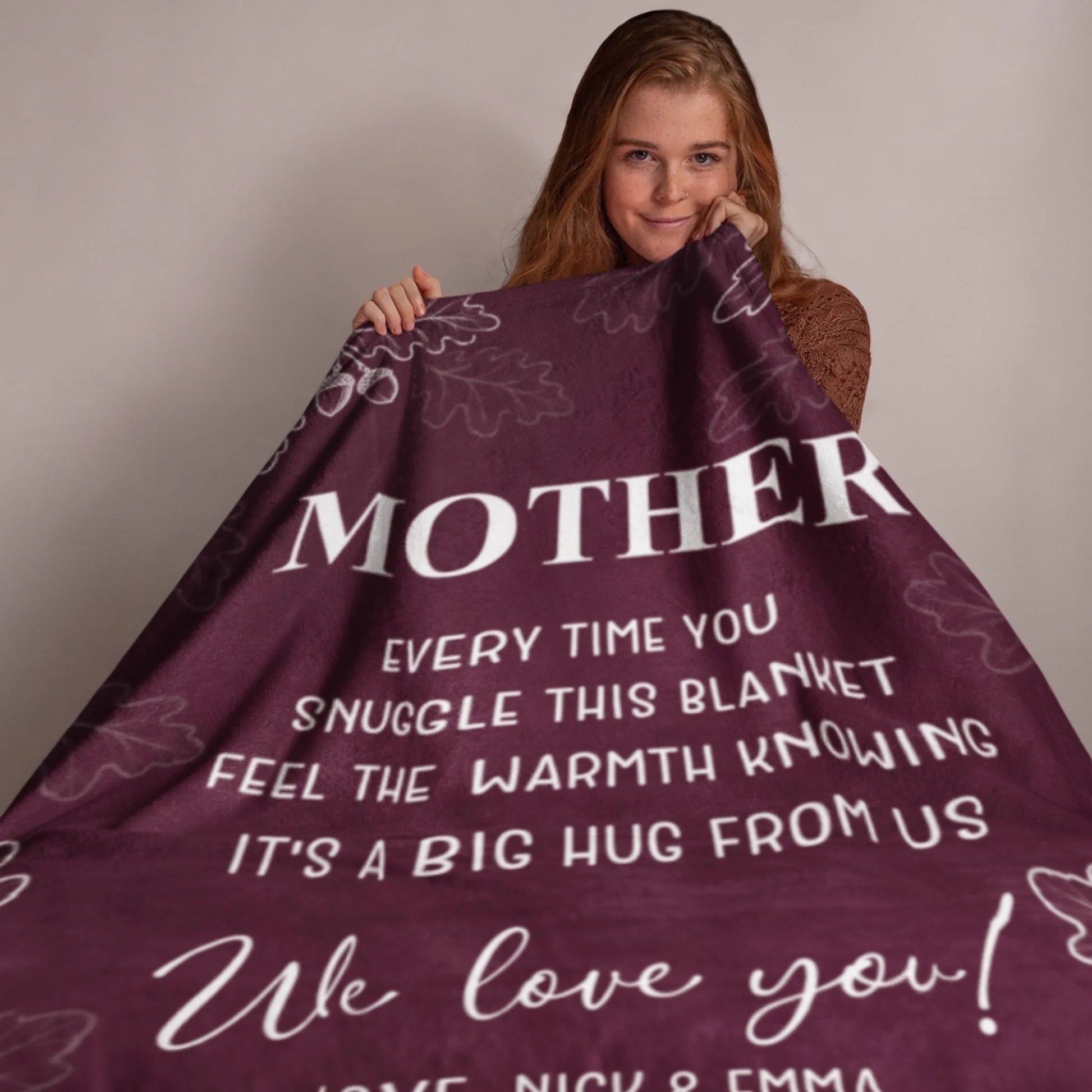 Personalized Cheer Team Blanket – Custom Name Senior Cheerleading Blanket_
