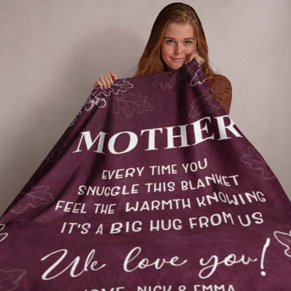 Personalized Cheer Team Blanket – Custom Name Senior Cheerleading Blanket_