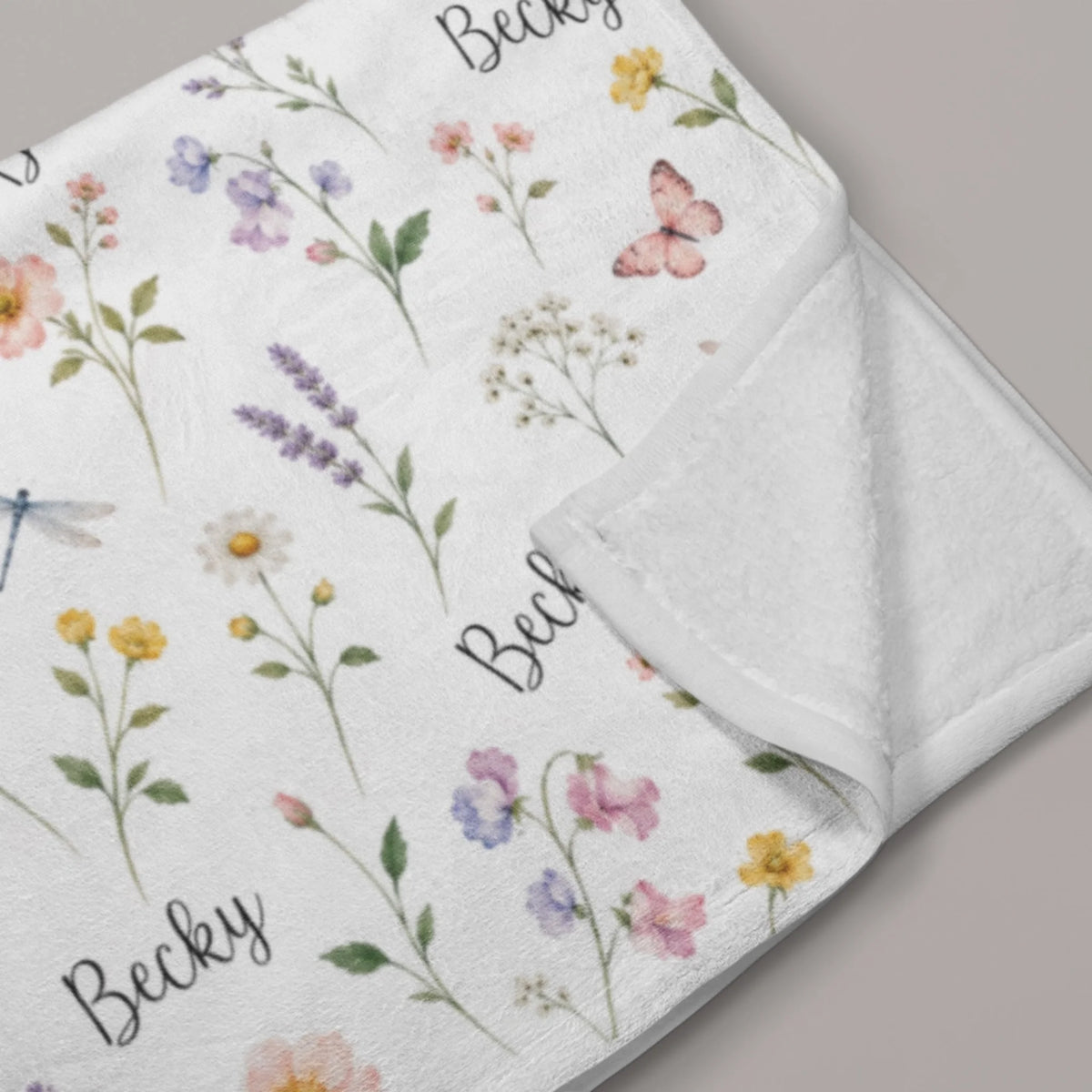 personalized-floral-baby-blanket-folded