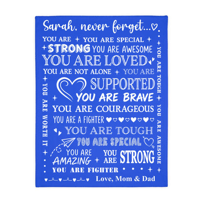 Personalized Ocean Animal Baby Blanket with Custom Name