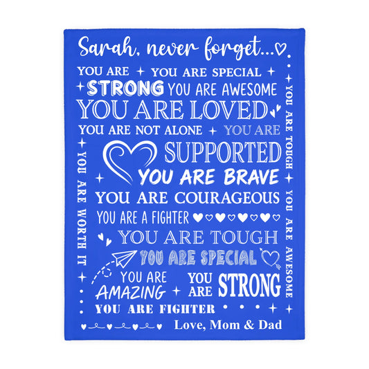 Personalized Ocean Animal Baby Blanket with Custom Name