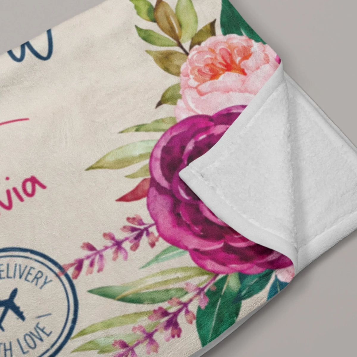 personalized-ocean-animal-minky-blanket-folded
