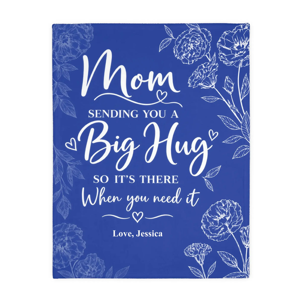 Personalized Ocean Animal Baby Blanket with Custom Name