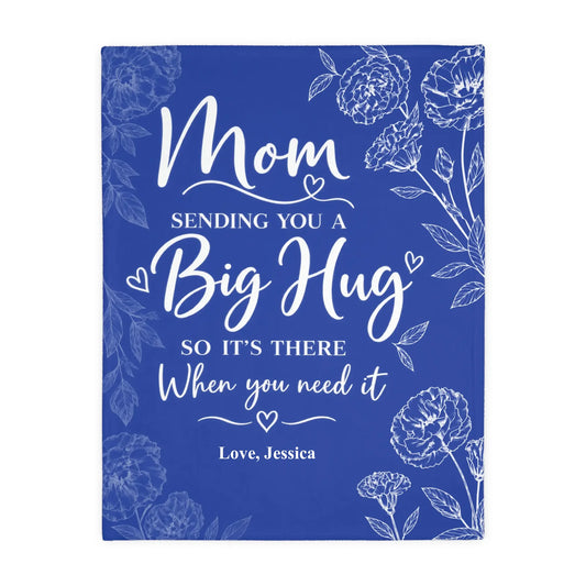 Personalized Ocean Animal Baby Blanket with Custom Name
