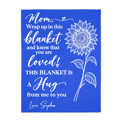 Personalized Ocean Animal Baby Blanket with Custom Name