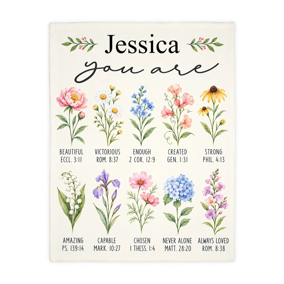 Personalized Ocean Animal Baby Blanket with Custom Name