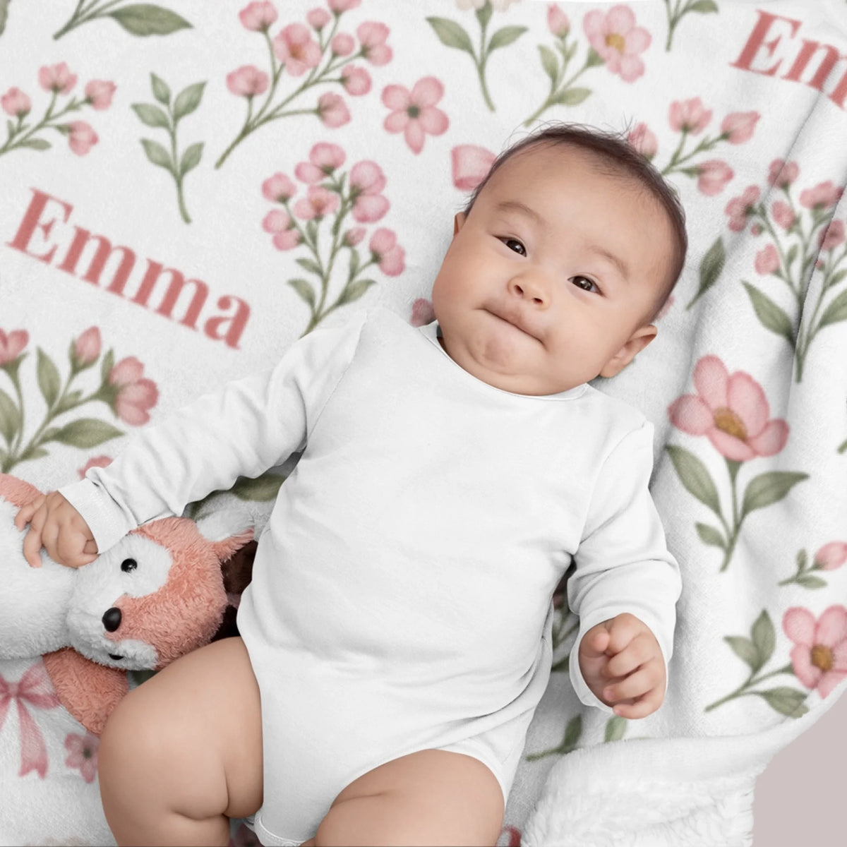 personalized-floral-baby-blanket-baby-lifestyle