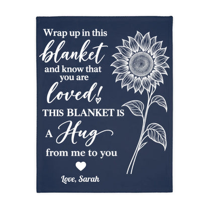 Personalized Ocean Animal Baby Blanket with Custom Name