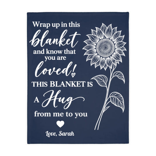Personalized Ocean Animal Baby Blanket with Custom Name