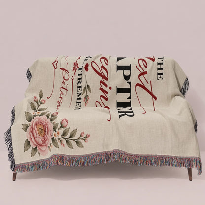 Personalized Book Lover Woven Blanket - Reading Gift for Women-3