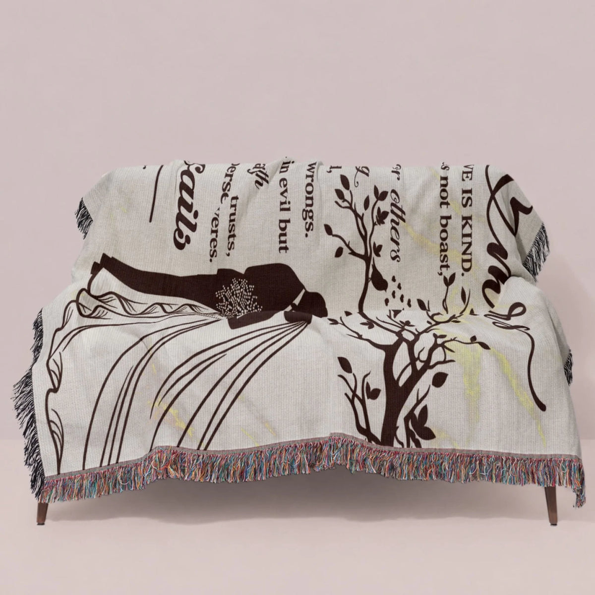 Personalized Book Lover Woven Blanket - Reading Gift for Women-3