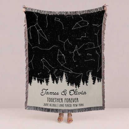 Personalized Book Lover Woven Blanket - Reading Gift for Women-1