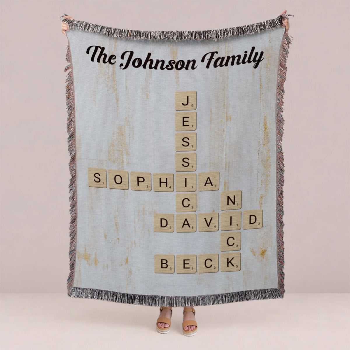 Personalized Book Lover Woven Blanket - Reading Gift for Women-1
