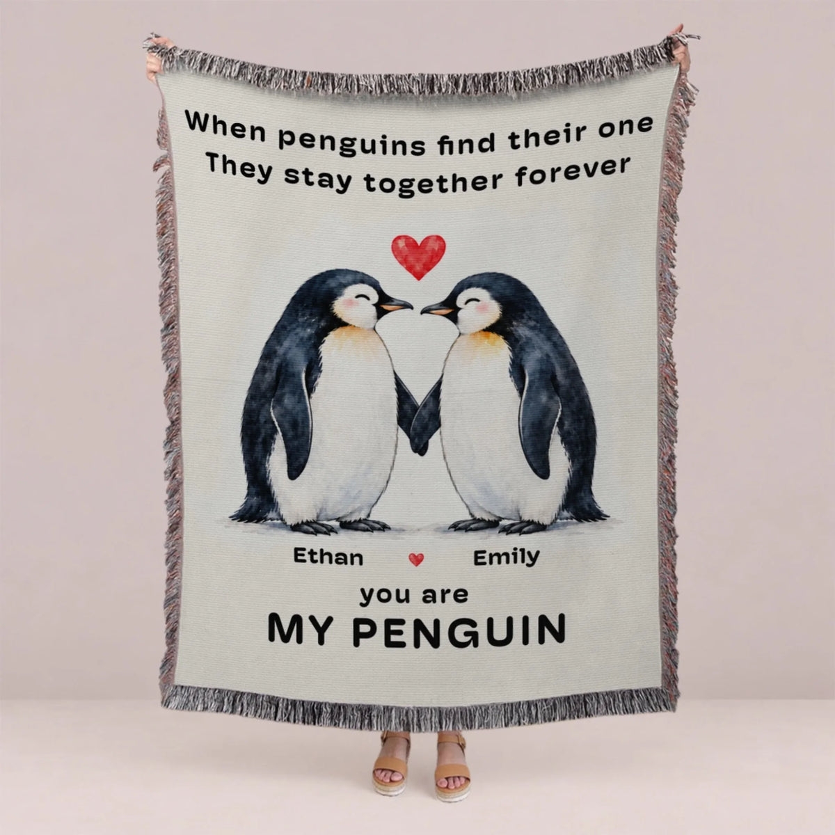 Personalized Book Lover Woven Blanket - Reading Gift for Women-1