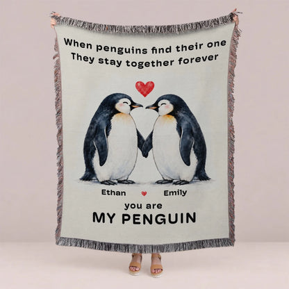 Personalized Book Lover Woven Blanket - Reading Gift for Women-1