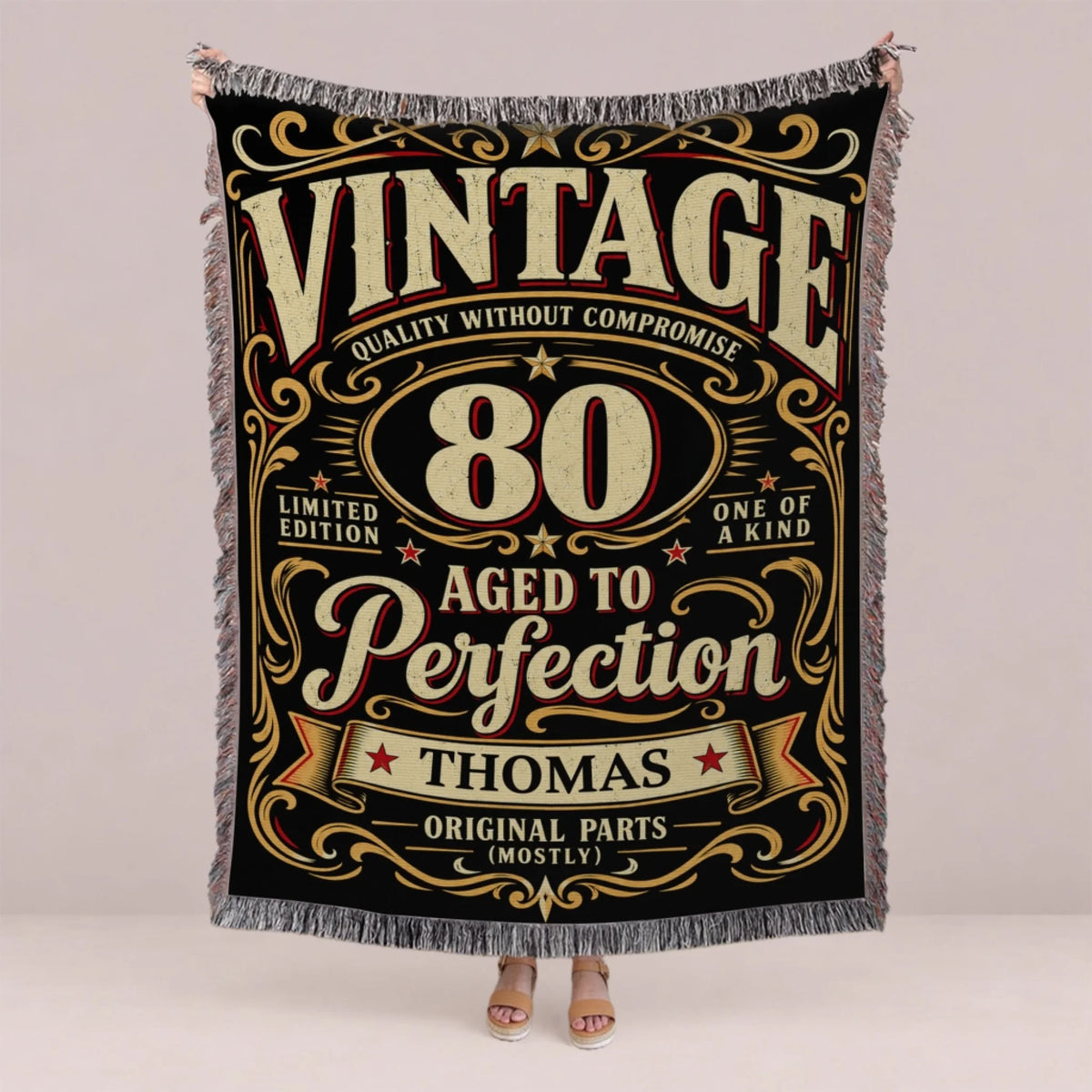Personalized Book Lover Woven Blanket - Reading Gift for Women-1