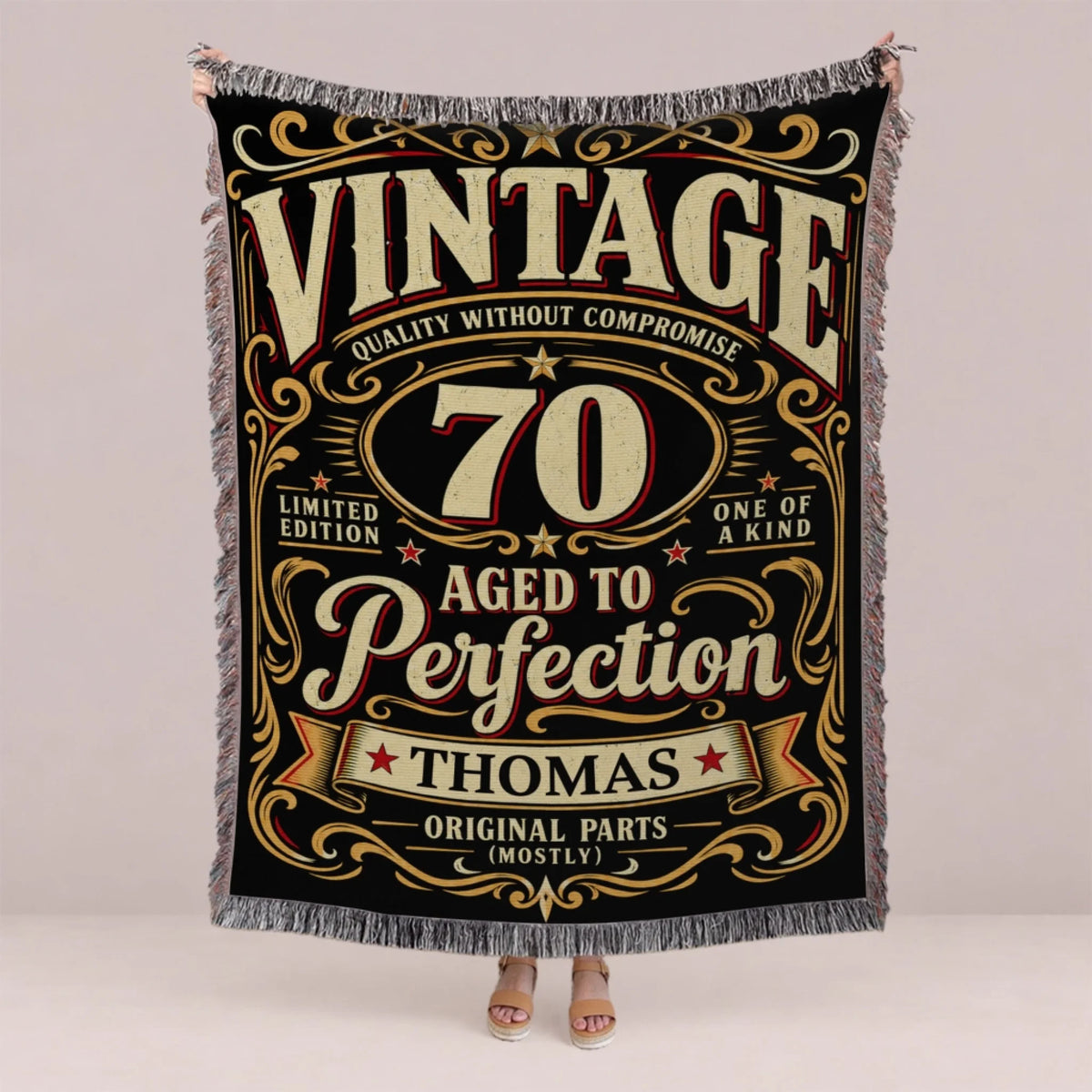 Personalized Book Lover Woven Blanket - Reading Gift for Women-1