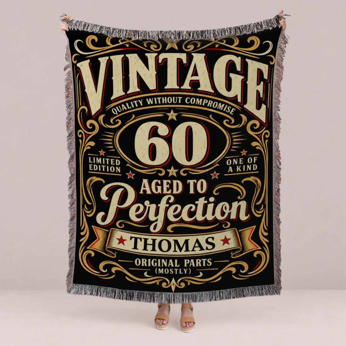 Personalized Book Lover Woven Blanket - Reading Gift for Women-1