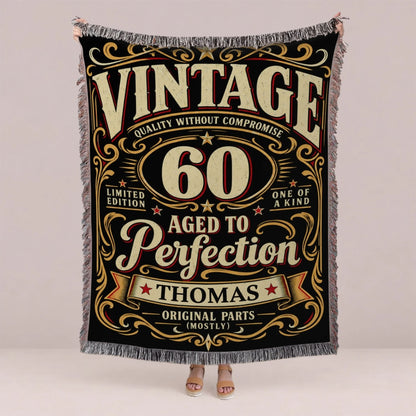 Personalized Book Lover Woven Blanket - Reading Gift for Women-1