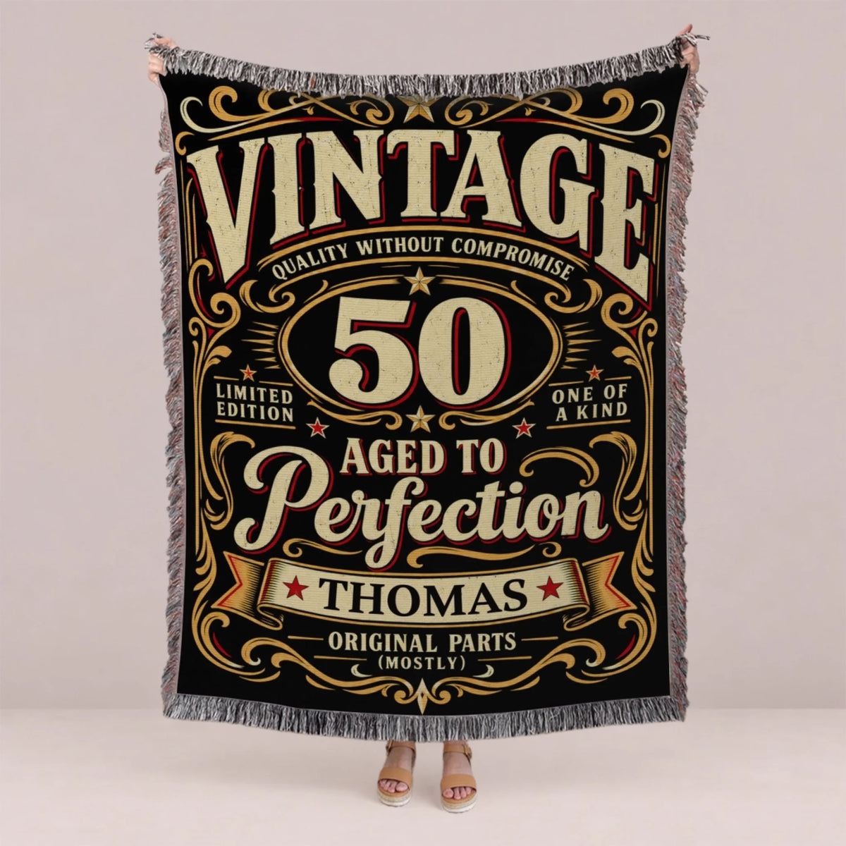 Personalized Book Lover Woven Blanket - Reading Gift for Women-1