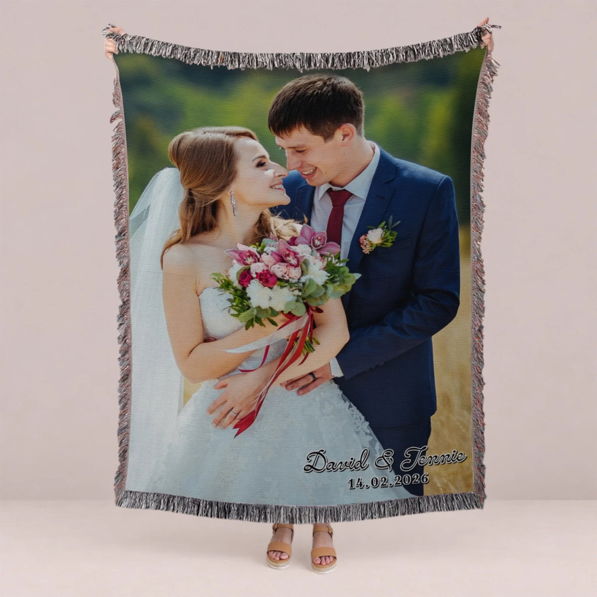 Personalized Book Lover Woven Blanket - Reading Gift for Women-1